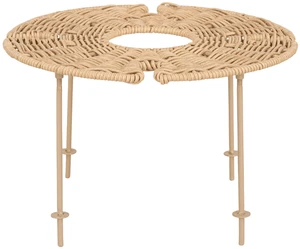 Better Homes & Gardens Rattan Tray with Legs and Wine Holders Better Homes & Gardens Rattan Tray with Legs and Wine Holders