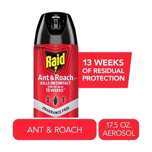 Raid Ant & Roach Insect Killer, Fragrance Free, 17.5 oz Raid Ant & Roach Insect Killer, Fragrance Free, 17.5 oz