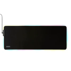 Onn 32in Gaming Desk Pad with LED RGB Lighting, Black Onn 32in Gaming Desk Pad with LED RGB Lighting, Black