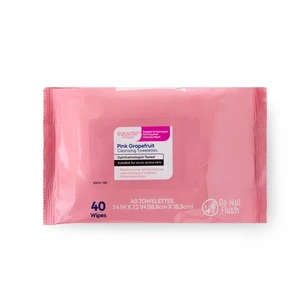 Equate Pink Grapefruit Cleansing Towelettes, 40 Count Equate Pink Grapefruit Cleansing Towelettes, 40 Count