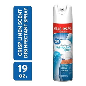 Great Value Disinfectant Spray, Crisp Linen Scent, 19 oz Great Value Disinfectant Spray, Crisp Linen Scent, 19 oz