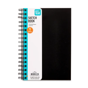 Pen+Gear Spiral Sketch Book 9in x 6in 75 White Acid-Free Perforated Drawing Sheets Pen+Gear Spiral Sketch Book 9in x 6in 75 White Acid-Free Perforated Drawing Sheets