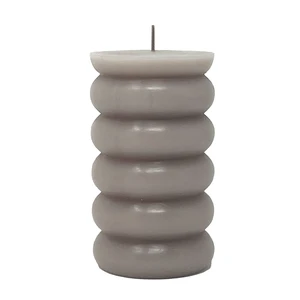 Mainstays Single Wick Bubble Pillar Candle, 3in x 5in, Unscented, Taupe Mainstays Single Wick Bubble Pillar Candle, 3in x 5in, Unscented, Taupe
