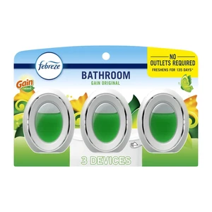 Febreze Odor-Fighting Bath Air Freshener Gain Original Scent 3 Count Febreze Odor-Fighting Bath Air Freshener Gain Original Scent 3 Count