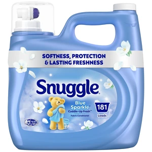 Snuggle Cuddle-Up Fresh Blue Sparkle Liquid Fabric Softener, 123.1 oz, 181 Loads Snuggle Cuddle-Up Fresh Blue Sparkle Liquid Fabric Softener, 123.1 oz, 181 Loads