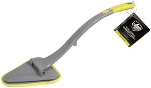 Auto Drive Microfiber Windshield Cleaner Tool with Foldable 19in Handle, Yellow Auto Drive Microfiber Windshield Cleaner Tool with Foldable 19in Handle, Yellow