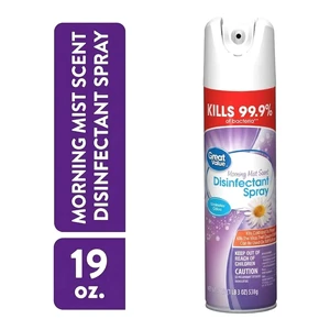 Great Value Disinfectant Spray, 19oz, Morning Mist Scent Great Value Disinfectant Spray, 19oz, Morning Mist Scent