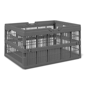 Mainstays Kids Collapsible Storage Basket with Handles, Large, Gray Mainstays Kids Collapsible Storage Basket with Handles, Large, Gray