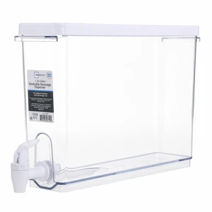 Mainstays 1.25gal Clear Drink Dispenser for Chilled Drinks and Refrigerator Storage Mainstays 1.25gal Clear Drink Dispenser for Chilled Drinks and Refrigerator Storage