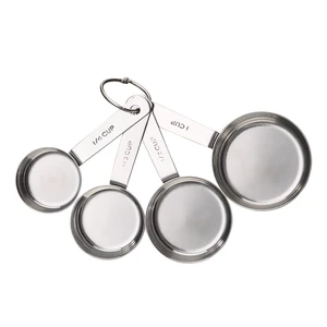 Mainstays Stainless Steel 4-Piece Nesting Measuring Cups Mainstays Stainless Steel 4-Piece Nesting Measuring Cups