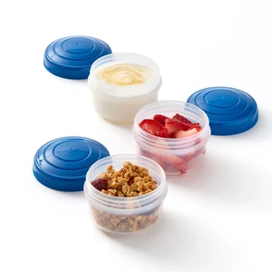 Rubbermaid Pack & Go 0.55-Cup (0.14-Quart) Mini Bites Containers, 3-Pack with Secure Lids and Stackable Design Rubbermaid Pack & Go 0.55-Cup (0.14-Quart) Mini Bites Containers, 3-Pack with Secure Lids and Stackable Design