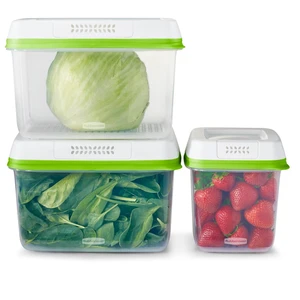 Rubbermaid FreshWorks Produce Saver 6-Piece Set of Medium and Large Storage Containers Rubbermaid FreshWorks Produce Saver 6-Piece Set of Medium and Large Storage Containers