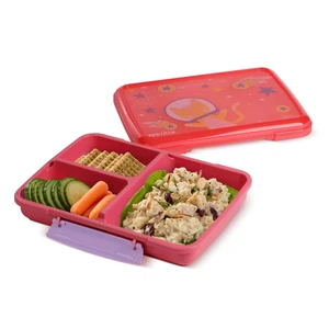 Rubbermaid Pack & Go Space Kitty Popsicle Pink 820 mL Large Divided Snack Container Rubbermaid Pack & Go Space Kitty Popsicle Pink 820 mL Large Divided Snack Container