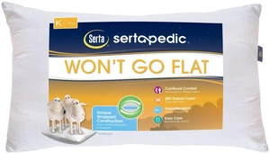 SertaPedic Won't Go Flat King Pillow SertaPedic Won't Go Flat King Pillow