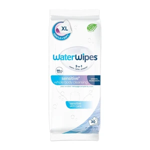 WaterWipes Sensitive Whole Body Cleansing Wipes, XL Textured, 99.9% Purified Water, Fragrance Free, Incontinence Care, 30 Count WaterWipes Sensitive Whole Body Cleansing Wipes, XL Textured, 99.9% Purified Water, Fragrance Free, Incontinence Care, 30 Count