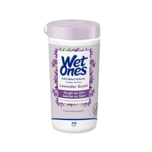 Wet Ones Antibacterial Hand Wipes Lavender 40 Count Canister Wet Ones Antibacterial Hand Wipes Lavender 40 Count Canister