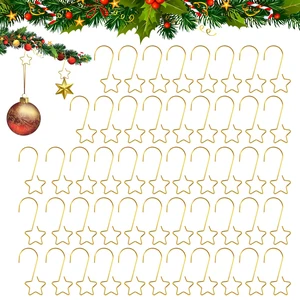 50 PCS Gold Ornament Hooks (2 Inch) for Christmas Tree Home Party Decor - Metal Star Hangers, Anchors, Stocking Clips, Ball Bulb Hangings, Pins, Indoor Outdoor 50 PCS Gold Ornament Hooks (2 Inch) for Christmas Tree Home Party Decor - Metal Star Hangers, Anchors, Stocking Clips, Ball Bulb Hangings, Pins, Indoor Outdoor