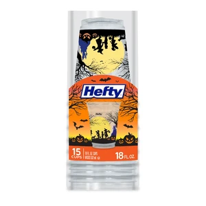 Hefty Halloween Disposable Plastic Party Cups, 18oz, 15 Count Hefty Halloween Disposable Plastic Party Cups, 18oz, 15 Count