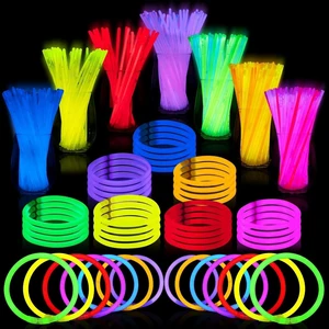 JOYIN 100 Pcs 8" Glow Sticks Bulk Party Pack, Neon Glow in the Dark Party Supplies, Light Up Necklaces and Bracelets with Connectors for Halloween, Football, Birthday Dec JOYIN 100 Pcs 8" Glow Sticks Bulk Party Pack, Neon Glow in the Dark Party Supplies, Light Up Necklaces and Bracelets with Connectors for Halloween, Football, Birthday Dec