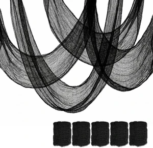5Pcs Black Creepy Cloth 30x72in Halloween Decorations Outdoor Indoor 5Pcs Black Creepy Cloth 30x72in Halloween Decorations Outdoor Indoor