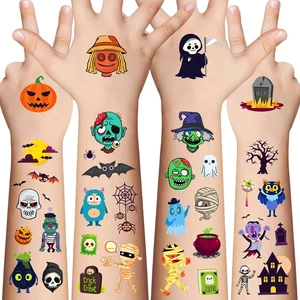 Awinmay 120 Pieces Halloween Temporary Tattoos for Kids, Trick or Treat Tattoo Stickers, Party Favors and Goody Bag Stuffers Awinmay 120 Pieces Halloween Temporary Tattoos for Kids, Trick or Treat Tattoo Stickers, Party Favors and Goody Bag Stuffers