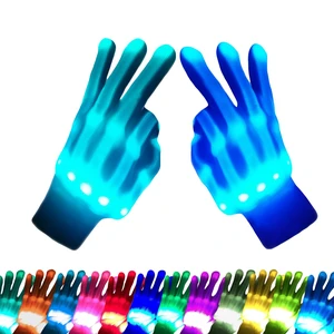 COLEDRE 12 Colors LED Gloves for Kids Ages 5-12 COLEDRE 12 Colors LED Gloves for Kids Ages 5-12