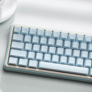 Blue Jade 142-Key Translucent Double Shot Cherry Profile Keycap Set for 60/65/75/87/104/108 Layout Mechanical Keyboards, MX Switch Compatible Blue Jade 142-Key Translucent Double Shot Cherry Profile Keycap Set for 60/65/75/87/104/108 Layout Mechanical Keyboards, MX Switch Compatible