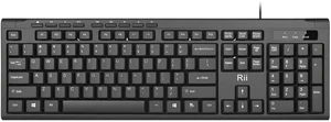 Rii RK907 Ultra-Slim Compact USB Wired Keyboard for Mac and PC, Black (1PC) Rii RK907 Ultra-Slim Compact USB Wired Keyboard for Mac and PC, Black (1PC)
