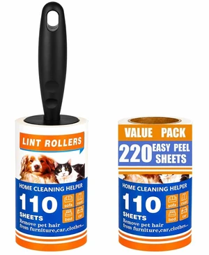 Extra Sticky Lint Roller for Pet Hair, 220Sheets, 1Handle Extra Sticky Lint Roller for Pet Hair, 220Sheets, 1Handle