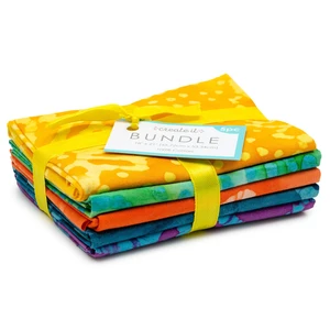 Create It 18"x21" Cotton Batik Precut Sewing & Craft Fabric Bundle, Multicolor 5 Pieces Create It 18"x21" Cotton Batik Precut Sewing & Craft Fabric Bundle, Multicolor 5 Pieces