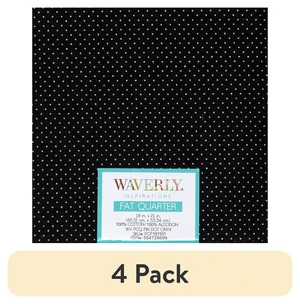 Waverly Inspirations PINDOT ONYX Fat Quarter Precut 100% Cotton Fabric 18x21in 4 Pack for Quilting & Sewing Waverly Inspirations PINDOT ONYX Fat Quarter Precut 100% Cotton Fabric 18x21in 4 Pack for Quilting & Sewing