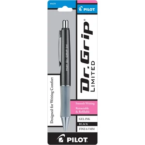 PILOT Dr. Grip Limited Gel Pen, Fine Point, Black Ink, Single Pen PILOT Dr. Grip Limited Gel Pen, Fine Point, Black Ink, Single Pen