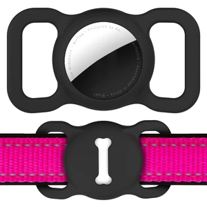 AirTag Dog Collar Holder for 1st & 2nd Generation, Silicone Protective Cat Dog Collar, GPS Tracking Accessories, Bone Pattern (1 Pack, Black) AirTag Dog Collar Holder for 1st & 2nd Generation, Silicone Protective Cat Dog Collar, GPS Tracking Accessories, Bone Pattern (1 Pack, Black)