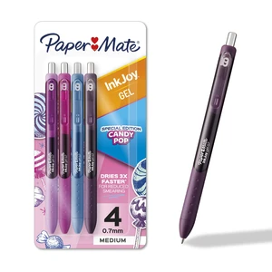 Paper Mate InkJoy Gel Pens Candy Pop Special Edition Medium Point 0.7mm Retractable Assorted Colors 4 Count Paper Mate InkJoy Gel Pens Candy Pop Special Edition Medium Point 0.7mm Retractable Assorted Colors 4 Count