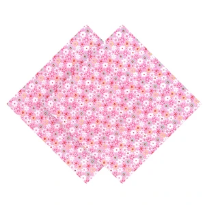 12x12 Inch Quilting Fabric Squares 2 Pieces Pink-01 12x12 Inch Quilting Fabric Squares 2 Pieces Pink-01
