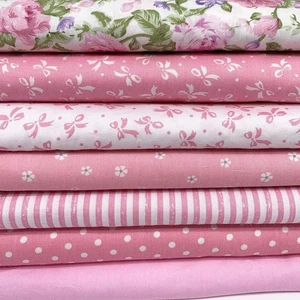 Cotton Fabric Fat Quarter Bundles for Quilting Patchwork - Peony, 9.8"x9.8" Cotton Fabric Fat Quarter Bundles for Quilting Patchwork - Peony, 9.8"x9.8"