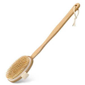 Natural Bristle Long Handle Dry Brushing Back Brush Natural Bristle Long Handle Dry Brushing Back Brush