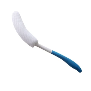 MagiDeal Vinyl Quote Me Long Anti-Slip Curve Handled Bath Body Brush, Easy Reach for Seniors, Elderly, Pregnant, Blue, 15.35" MagiDeal Vinyl Quote Me Long Anti-Slip Curve Handled Bath Body Brush, Easy Reach for Seniors, Elderly, Pregnant, Blue, 15.35"