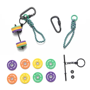 3PCS Adjustable Barbell Keychain Set 3PCS Adjustable Barbell Keychain Set