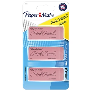Paper Mate Pink Pearl Erasers Large 3 Count Paper Mate Pink Pearl Erasers Large 3 Count