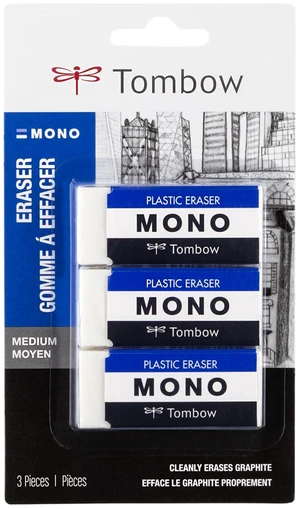 Tombow 57324 MONO Eraser Medium White 3-Pack Tombow 57324 MONO Eraser Medium White 3-Pack
