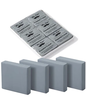 Mr. Pen Kneaded Erasers, 6 Pack, 1.44" x 1.36", Gray Mr. Pen Kneaded Erasers, 6 Pack, 1.44" x 1.36", Gray