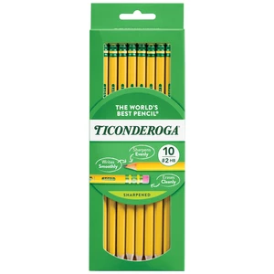 Ticonderoga Wood-Cased Pencils, Pre-sharpened Ticonderoga Wood-Cased Pencils, Pre-sharpened