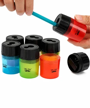 Mr. Pen Manual Pencil Sharpeners, Dual Hole, 6 Pack Mr. Pen Manual Pencil Sharpeners, Dual Hole, 6 Pack
