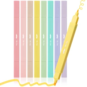 Mr. Pen Dual Tip Aesthetic Highlighters, 8 Count, Chisel & Fine Tip Mr. Pen Dual Tip Aesthetic Highlighters, 8 Count, Chisel & Fine Tip