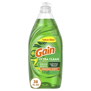 Gain Ultra Liquid Dish Soap, Grease Removal, Original Scent, 38 Fl Oz (Pack of 1) Gain Ultra Liquid Dish Soap, Grease Removal, Original Scent, 38 Fl Oz (Pack of 1)