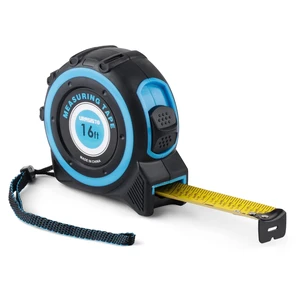 URASISTO 16ft Tape Measure with Fractions 1/8, Retractable, Rubber Protective Casing, Shock Absorbent Case for Carpenters, Surveyors, Engineers, Electricians URASISTO 16ft Tape Measure with Fractions 1/8, Retractable, Rubber Protective Casing, Shock Absorbent Case for Carpenters, Surveyors, Engineers, Electricians