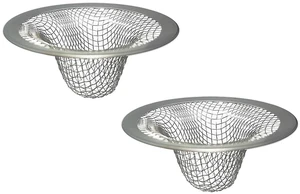 0" Stainless Steel Sink Drain Strainer, 2 Pack Hair Catcher, Mesh Baskets for Laundry, Mop Pool, Utility, Slop, RV Sink 0" Stainless Steel Sink Drain Strainer, 2 Pack Hair Catcher, Mesh Baskets for Laundry, Mop Pool, Utility, Slop, RV Sink