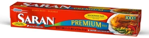 Saran Premium Plastic Wrap, 100SqFt, Food Storage, Easy Dispense Saran Premium Plastic Wrap, 100SqFt, Food Storage, Easy Dispense