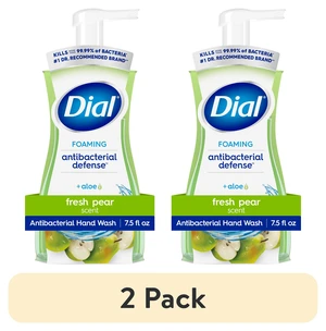 Dial Antibacterial Defense Fresh Pear Scent Foaming Hand Soap, 7.5fl oz (2 Pack) Dial Antibacterial Defense Fresh Pear Scent Foaming Hand Soap, 7.5fl oz (2 Pack)